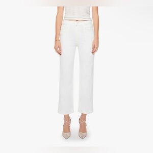 MOTHER- The Rambler Straight-Leg Jeans in White/Fairest Of Them All - Size 25